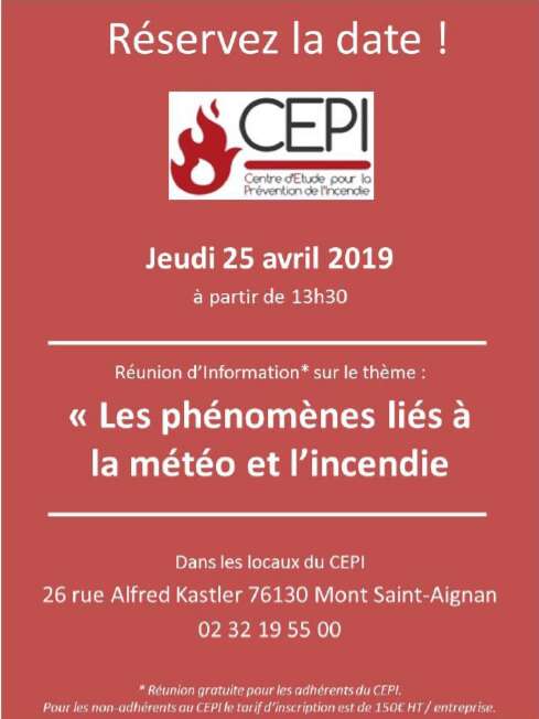 CEPI : Réunion d'Information 25/04/2019