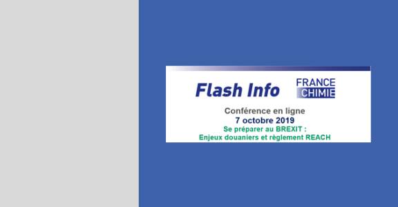 FLASH INFO France Chimie : BREXIT - Conférence en ligne