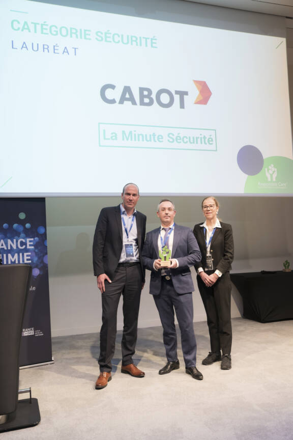 Cabot Carbone récompensée aux Trophées Responsible Care® pour sa « Minute d’Arrêt Sécurité » 