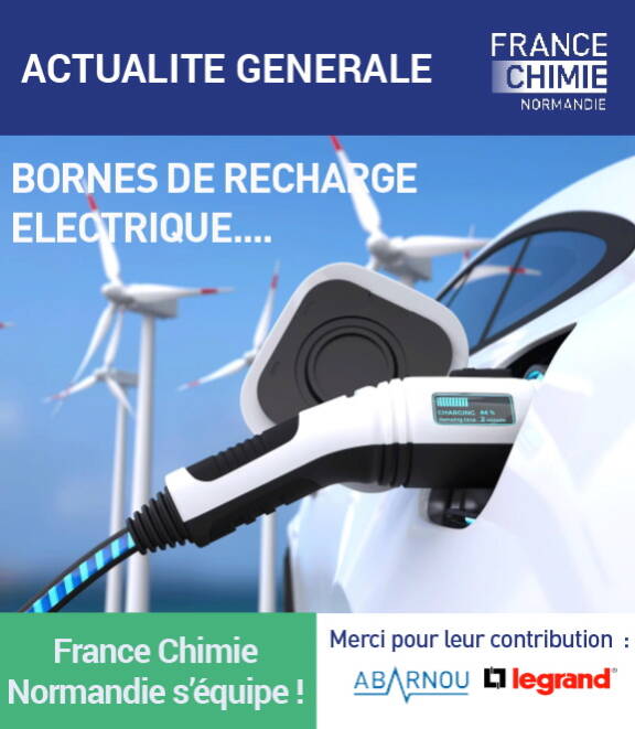 Nouvelles bornes de recharge à France Chimie Normandie