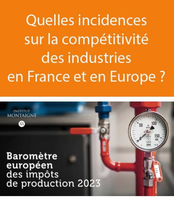 Publication du baromètre européen des impôts de production 2023