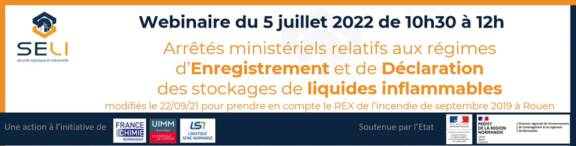 Webinaire 5 juillet 2022 : La Dreal Normandie vous présente les évolutions réglementaires sur les stockages de liquides inflammables