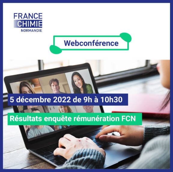 Participez à la webconférence du 5 décembre : Résultats de l'enquête rémunération de France Chimie Normandie